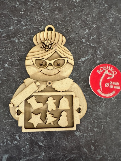 Mrs. Claus Cookie Ornament 