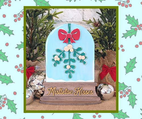 Mistletoe Kissses snowglobe