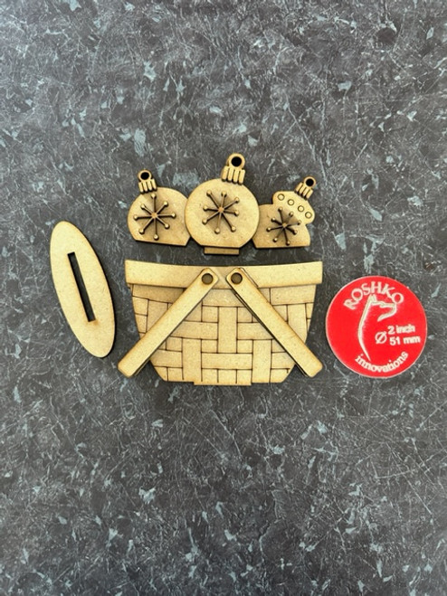 Interchangeable Mini Basket -Christmas Ornament (full kit)