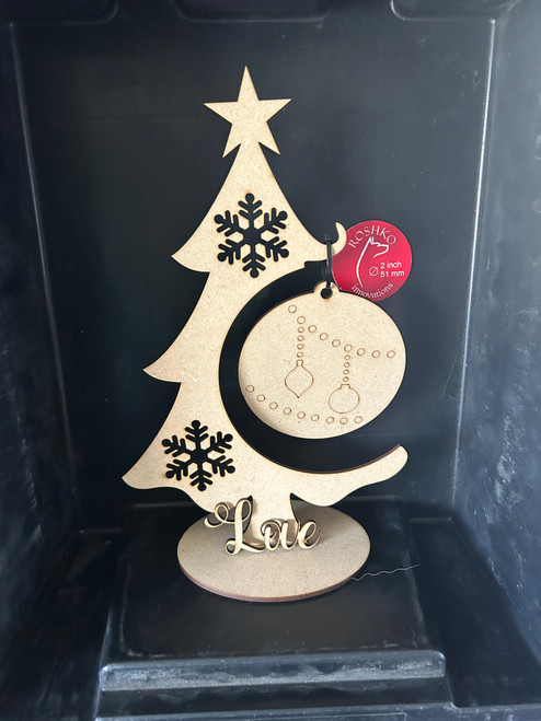 Tree ornament holder A - with Love