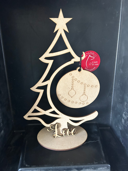 Tree ornament holder B - with Love