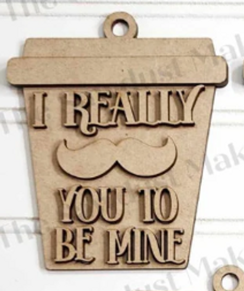 You Be Mine Coffee Cup Ornament 