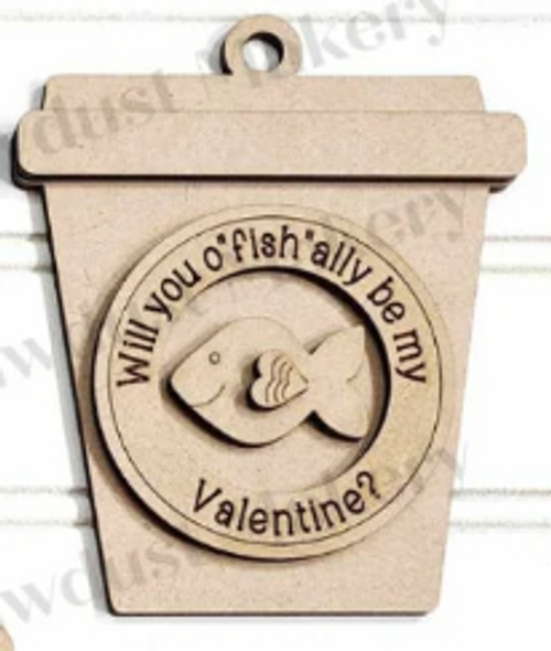 Will you Fishily be mine Coffee Cup Ornament 