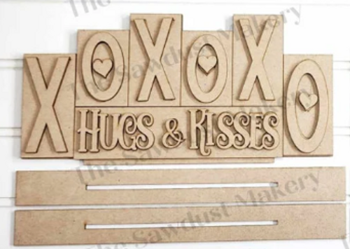 6 letter word stacker - XOXOXO hugs & Kisses