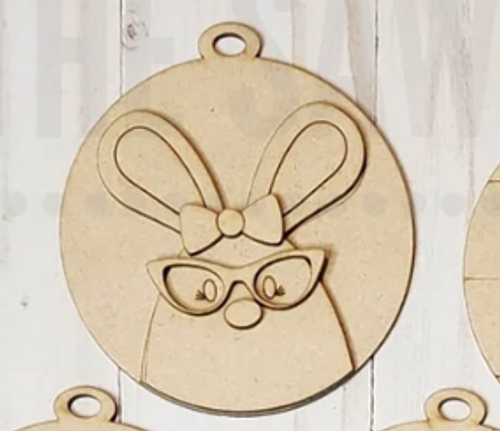 Easter Ornament - Girl Bunny 