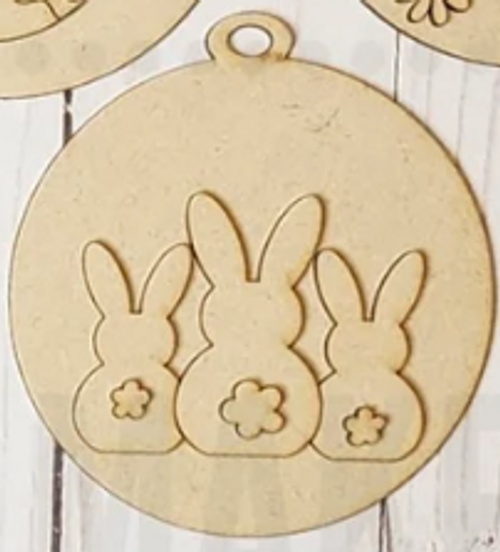 Easter Ornament - Bunny Butts