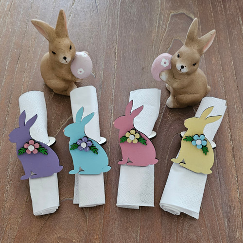 Bunny Napkin Rings set of 4  