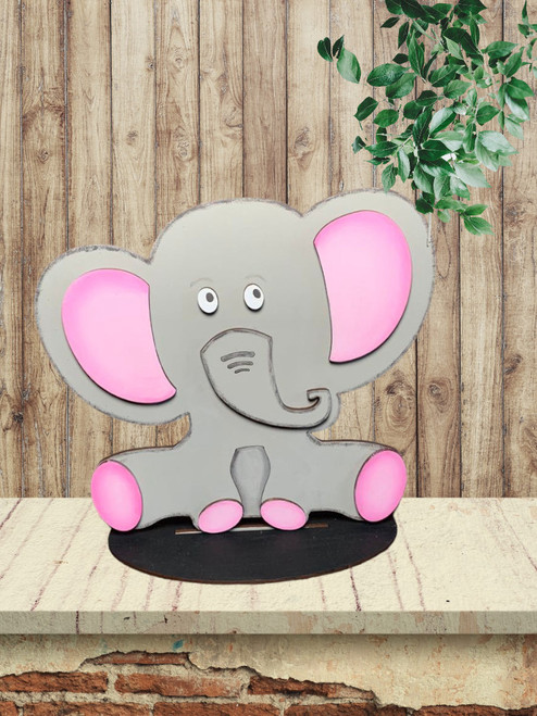 Elephant freestanding shelf sitter