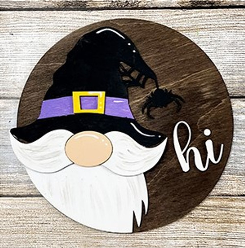 12" Interchangeable Gnome Hat -full sign - Halloween