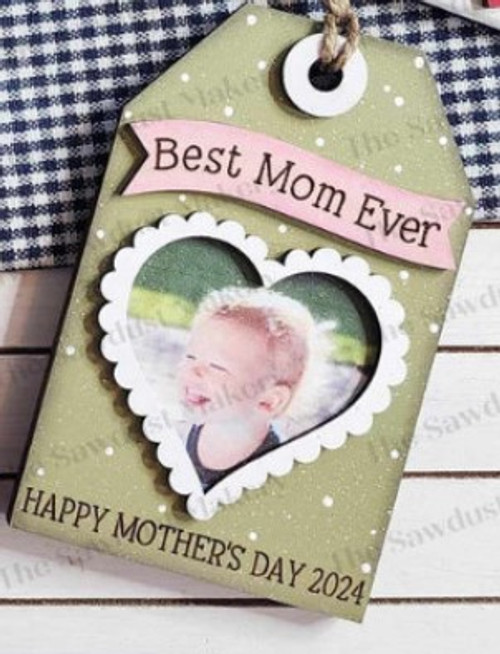 Mother's Day gift card holder -Heart Best Mom Ever 