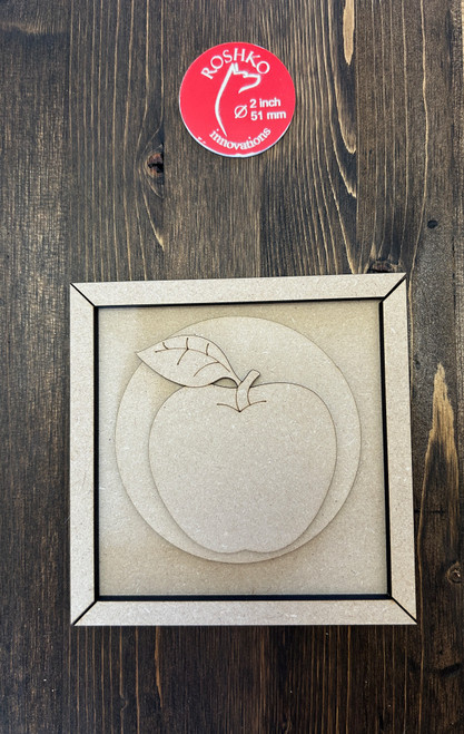 Framed Ornament  - Apple