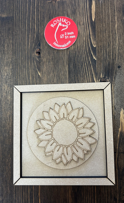 Framed Ornament  - Sunflower