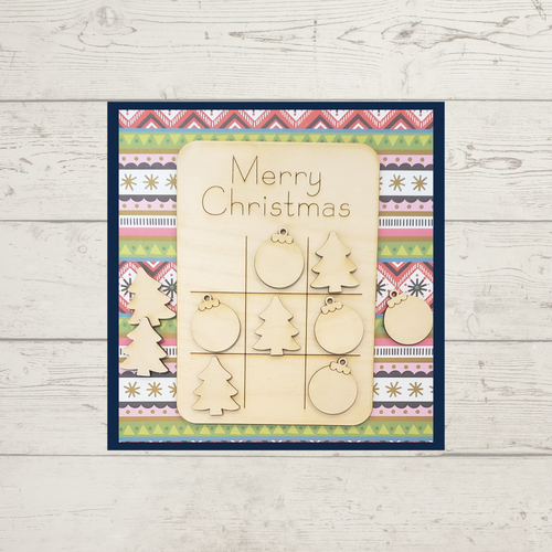 Tic Tac Toe - Merry Christmas (tree and ornament)