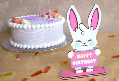 Birthday Stand - bunny