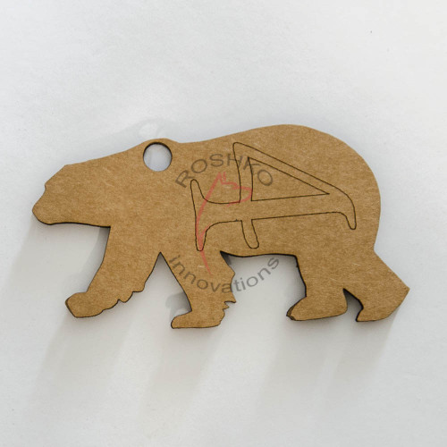 Sample image of shape cut from cardboard
