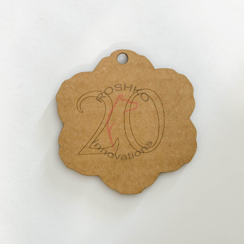 Sample image of shape cut from cardboard
