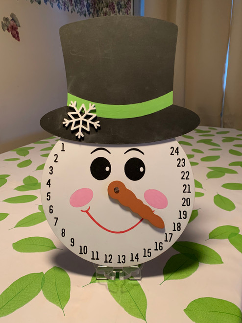 Snowman countdown DIY sign kit