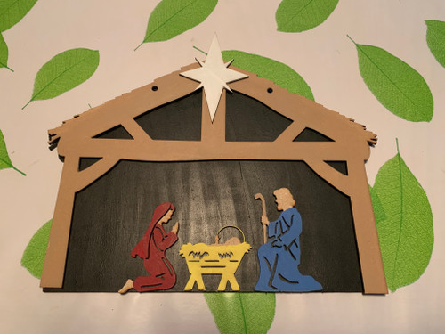Nativity scene DIY sign kit