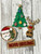 Crate Shelf Sitter with Santa with Tree Insert