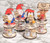 Mini Booze bottle stand -   Set of 3 Christmas Theme 