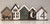 Personalized Shelf Sitter Set of 5 Houses  - welcome to our home #1