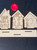 Personalized Shelf Sitter Set of 3 Houses  - Love begins at home