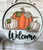10" Interchangable Door Hanger - pumpkin sign 