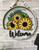 10" Interchangable Door Hanger - Sunflowers sign