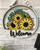 10" Interchangable Door Hanger - Sunflowers sign