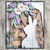 Leaning Woven Bunny Basket sign DIY  kit