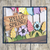 Hello Spring Flowers picket fence inserts ONLY 