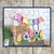 Hello Spring Flowers picket fence inserts ONLY 