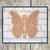 Spindle butterfly sign DIY kit - swirl wing