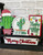 Crate Shelf Sitter with Cactus Christmas Insert