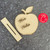 Free Standing Apple Teacher Ornament with NAME 