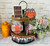 Pumpkin Hayrides Flannel Tier Tray decoration set