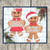 Girl Gingerbread Door Hanger - Welcome banner