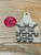 Large Shiplap Highland Cow ear tag ornament (2 adult, 7 youth)