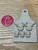 Large Shiplap Highland Cow ear tag ornament (2 adult, 3 youth) engraved cow