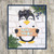 Girl Penguin Door  Hanger - Happy Holidays banner