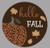 Hello Fall with pumpkin 12” Round Sign