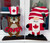 Gnome and Beaver freestanding shelf sitter - set of 2