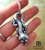 Emily Burke Artwork Crested Gecko Keychain Pewter By Emily Burke