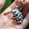 Emily Burke Artwork Tardigrade Keychain Pewter By Emily Burke