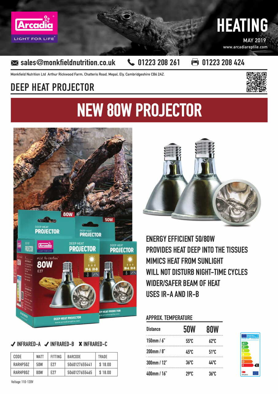 arcadia deep heat projector