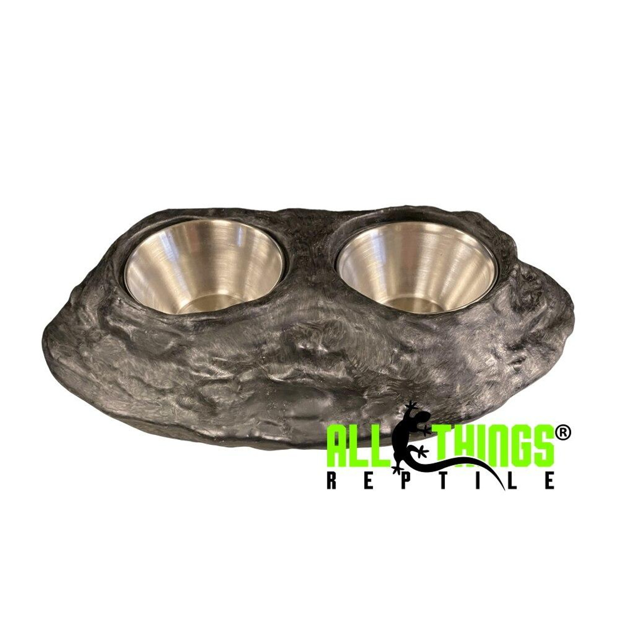 All Things Reptile ATR Stainless Steel Feeding/Food Water Cup/Dish 1.5oz