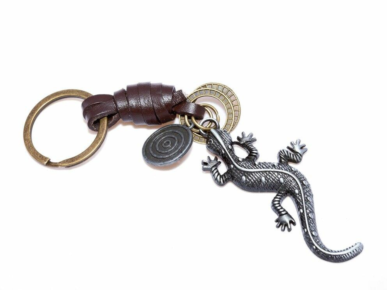 Pangea LIZARD MEDALLION KEYCHAIN