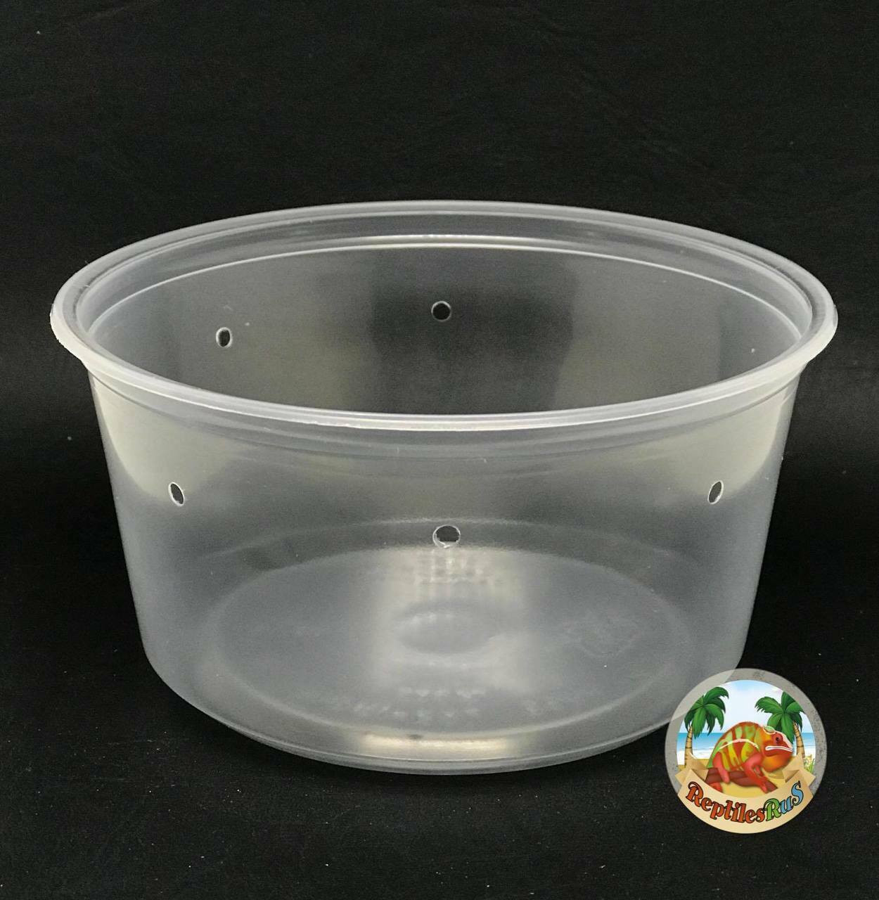 All Things Reptile Opaque 4.5 Vented Deli Cup 8oz 10-pack with lids