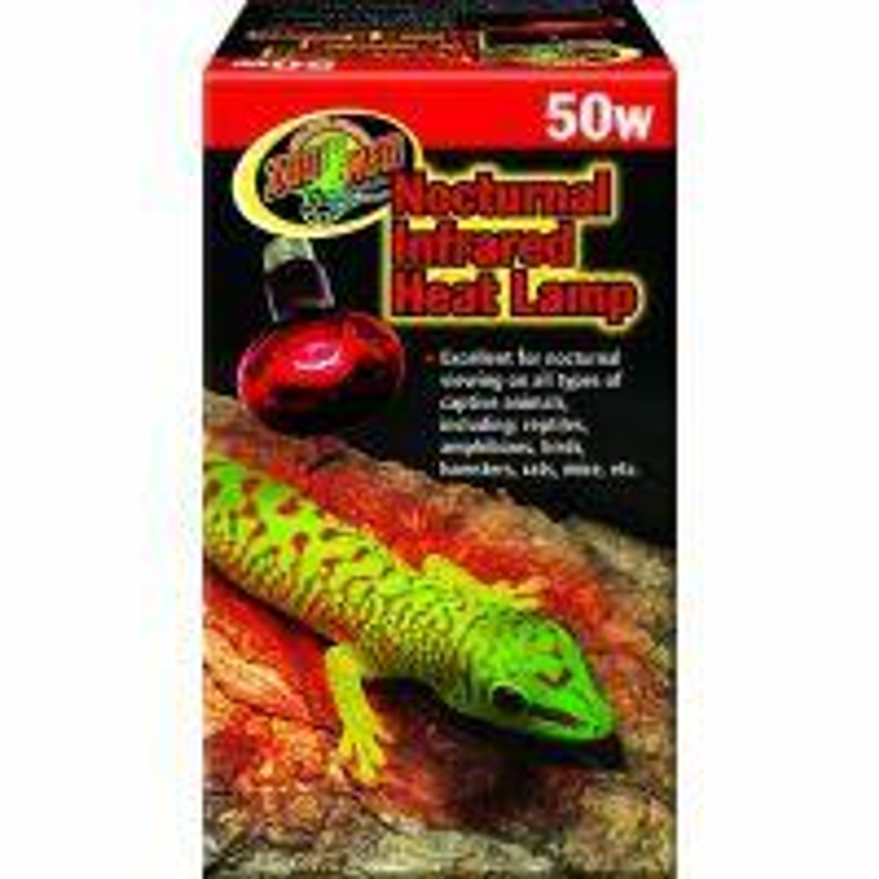 Zoo med nocturnal infrared heat sales lamp 50w