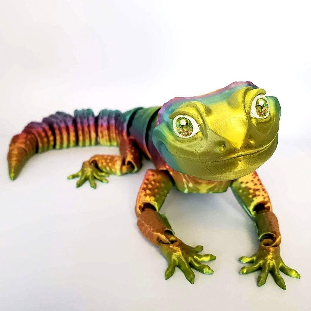 3D Printed Articulated Leopard Gecko 500013 ReptilesRuS